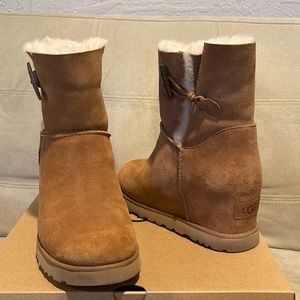 UGG Classic Femme Button Toggle Wedge Boot